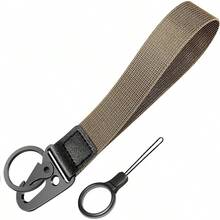 Universal Wrist Key Lanyard| Hands-Free Anti-Loss Strap, Adjustable & Unisex For Sports, Work & Outdoors - 卡其色 - 查看 1