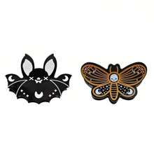 1/2/5pcs Halloween Hair Clips, Suitable For Women & Girls, Pumpkin, Spider Web, Bat, Acrylic Clips, Banana Clips, Non-Slip Halloween Hair Accessories