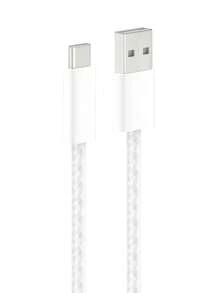 USB A To USB C Cable 2 Packs(3.3/6.6ft)Type C Charger, Phone Charger Cord, Soft, Braided, Flexible Compatible With Apple 16 & 15, Galaxy S25,S24,S23 Pixel 9, IPad Pro, Switch & More - Black Compatible With IPhone 16, 16 Pro Max, 15, 15 Plus, 15 Pro, 15 Pro Max,Compatible With Redmi, Compatible With OnePlus - White - View 8