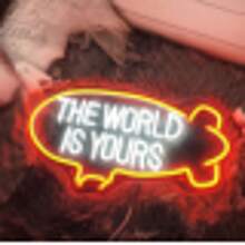The World Is Yours Neon Wall Decor Dimmable Spaceship LED Neon Sign USB Powered For Bedroom Wedding Neon Sign Valentine's Day Bar Club Decoration Birthday Party Gift - Multi-color light - View 9