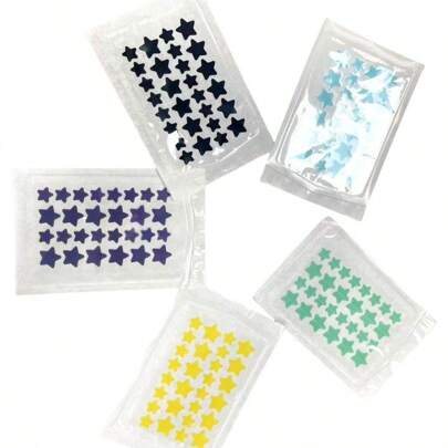 Portable Color Special-Shaped PE Hydrocolloid Acne Sticker Makeup Concealer Gentle Skin-Friendly Star Peach Heart Sticker
