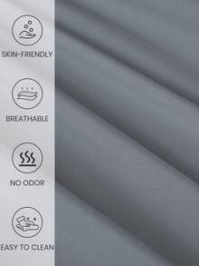 1pc Waterproof Quilted Mattress Protector, Bedding, Soft & Comfortable, Skin-Friendly Mattress Cover, Suitable For Queen, King, Twin Size Beds, Washable, Great Gift - Grey - View 6