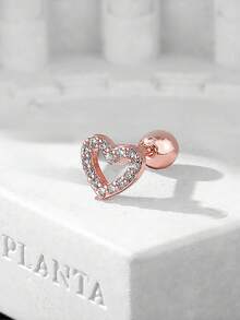 5 件时尚十字架、心形、月亮人造锆石女士耳钉套装，身体穿孔派对饰品 - 5個 - 查看 5