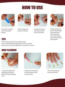 10 件套手工制作的欧美贴片指甲，带心形星星珍珠蝴蝶结 - 亮面裸色和黑色对比，短款杏仁形短款高端设计假指甲，适合女性和女孩 - 优雅的假指甲套装配有 1 个果冻胶和 1 个指甲锉