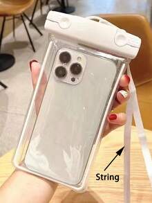 1pc Universal Touch-Sensitive Waterproof Phone Pouch, Luminous Swimming Diving Mobile Case, Can Be Used As A Touch-Screen Swimming And Diving Case, Can Be Used As An Underwater Camera Phone Case, Portable Travel Phone Bag With Adjustable Lanyard, PVC Material, No Battery Required Travel Must Haves Summer1 Stuff Back To School Supplies - Multicolor - View 21