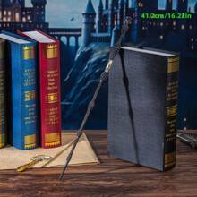 Warner Bros 1 Pieza Varita Mágica de Harry Potter Oficial de Warner Bros. - Accesorio de Película, Material de Resina con Núcleo Metálico Interno para Mayor Durabilidad y Resistencia a Roturas [Garantía Genuina] -- Varita de Voldemort, Varita de Hermione, Incluye Boleto de Ida y Vuelta del Expreso de Hogwarts. Empaque en Elegante Caja de Regalo Morada, Ideal para Fiestas, Actuaciones, Disfraces, Coleccionables y Regalos.