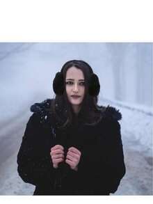 1pc Solid Color Polyester Foldable Ear Warmer, Suitable For Cycling And Outdoor Activities, Furry Winter Earmuffs, Ear Protection For Riding, Students, Unisex Winter Accessories - Black - View 3