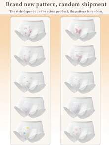 5/9片月经裤 一次性内裤带粘边 不脱裤即可换洗 开合腰贴 无痕 方便快捷 牢固粘贴 柔软舒适 健康透气不闷热 强吸力 防侧漏 干爽不粘连 日用裤 舒适360°弹力腰围 不勒腰 适合所有体型 - 白色-升級款 - 查看 12