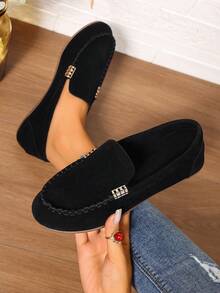 2025 New Arrival Women's Korean Style Loafers, Slip-On Breathable Casual Personalized Shoes