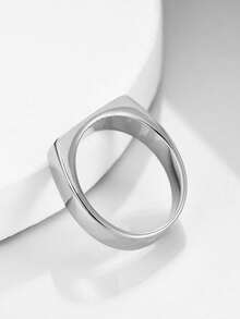 Customized Personalized Name Rapper Style Heart Lace Flower Carved Ring, Father's Day Mother's Day Valentine's Day Birthday Anniversary Gift, Christmas Graduation Family High-End Present For Friends Classmates Silver, Gold Stylish