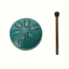 3-Inch Mini Portable Steel Tongue Drum - 6-Tone Carbon Steel Hollow Handheld Percussion Instrument For Beginners, Complete Set With Drum Mallets, Music Book & Easy-To-Learn Guide For Fun Musical Experience, 432Hz Healing Frequency Meditation Drum, Handpan Drum Alternative For Sound Therapy