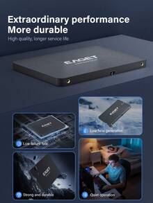 Portable SSD,2T SSD Internal Solid State Hard Drive 2.5inch SATA III Internal SSD , Up To 550MB/S Upgrade PC Or Laptop Memory And Storage For IT Pros, Creators, Everyday Users