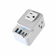 American Standard Power Socket Household Wiring Board Desktop Socket - Blanco - Ver 1