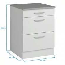 Miroytengo Módulos Individuales y Cocinas Completas en Color Blanco Mate (Cocinas Completas, Cocina 6 Muebles 240 cm) - Blanco - Ver 10