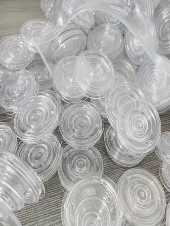 5 pièces Support de téléphone rétractable, adhésif transparent à simple face, pliable, convient aux téléphones avec cadre transparent