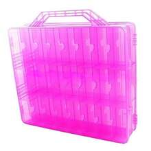 Nail Polish Tissue Box With 30 /48 Adjustable Compartments, Double-Sided Nail Polish Rack For Storage And Display, Acrylic Nail Polish Double-Door Display And Storage Box With Large Capacity, Wall-Mounted And Portable Shelves, Transparent Plastic Storage Rack That Can Be Hung On The Wall. Nail Salon, Home Nail Polish Storage Box. - Multicolor - View 11