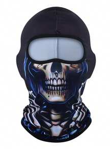 Fabulous Be Xtreme 4-Season Dustproof Sunscreen Cycling Balaclava Mask, Horror Clown Print, Quick-Dry Breathable Face Cover For Outdoor Sports