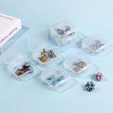 30 piezas Cajas de almacenamiento de plástico transparente pequeñas, 1 pieza Caja de almacenamiento grande hecha a mano, 1 pieza Caja de almacenamiento de cuentas transparente mini, Contenedores de almacenamiento transparentes, Cajas de almacenamiento de plástico, Caja de almacenamiento para manualidades, Caja de almacenamiento de cuentas para pulseras DIY, Caja organizadora para mujeres, Esencial de viaje, Caja de almacenamiento para dormitorio y vuelta al colegio - Multicolor - Ver 7