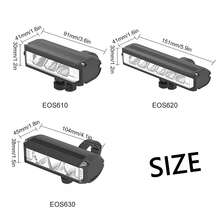 Lumen Bike Light, USB Rechargeable Bike Light, 4 Modes, Super Bright Bike Light For Night Cycling, Bicycle Front Light, IPX6 Waterproof, 1850 Lumen Rechargeable LED Powerful Front Light Waterproof Safety Light For Outdoor - Black - View 4
