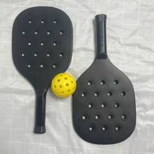 1 set racchetta da pickleball e racchetta da spiaggia con palline, attrezzatura sportiva per fitness all'aperto [set include 2 racchette + 1 pallina]