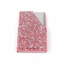 Metal Credit Card Holder Wallet And Business Card Case For Women, Suitable For Both Men And Women. , Compact, And Easy To Carry. Perfect For Business Cards, Cash, And Office Use. An Ideal Gift For Women
