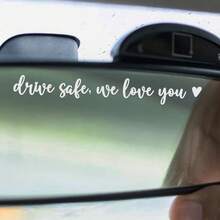 3X Calcomanía para espejo retrovisor "Conduce con cuidado, te amamos", Pegatina para espejos de coche, Pegatinas para automóviles de mujeres, Pegatina para espejo "Te amo, conduce con cuidado" - Conduce con cuidado, te amo - Ver 10