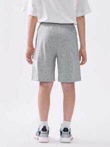Balabala Boys' Quick-Dry Shorts, Breathable Summer Five-Point Pants, 2025 New Arrival - Light Gray - View 3