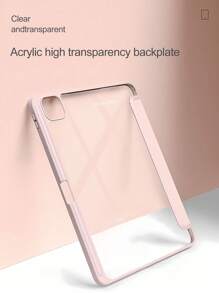 The Beautiful And Cute Pink Color-Coated Letter Double-Sided Acrylic Transparent Crystal Back Cover Is Shockproof. It Is Suitable For IPad 7th, 8th (10.2 Inches) And 10th Generation Protective Cases. It Has A Built-In Pen Slot And Supports Sleep And Wake Functions. It Is A Holiday Gift And A New Year Gift.
