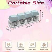 1/2 件减压钥匙扣、键盘按键设计、成人手指玩具、手指按压钥匙扣、镇静工具、专注和放松、适合新年/感恩节、复活节礼物、塑料材质（颜色随机）、坐立不安、坐立不安玩具、坐立不安、坐立不安玩具、坐立不安、坐立不安、键盘坐立不安、玩具钥匙扣、酷玩具
