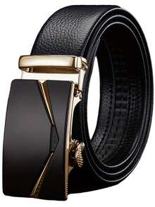 男士休闲腰带，时尚腰带，男士自动扣腰带，合金扣，韩版时尚男士腰带，纯休闲新款，适合中青年，商务休闲皆宜，可作为礼物送给朋友和父亲，精美礼品腰带，豪华包装，休闲、商务、男友、丈夫、父亲、爸爸等男士礼物