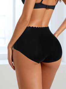 2pcs Women's Seamless Panties Set, Sexy Lingerie - Black - View 6