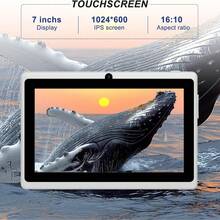 TUOHAITIME 7-Inch Tablet, 6 (2+4 Expansion) GB RAM, 32GB ROM, Suitable For Android 11 Tablet, Equipped With Quad Core Processor, High-Definition IPS Display Screen, Dual Cameras, 2.4G WiFi, Tablet With Protective Case, Suitable For Gaming, Learning, Chasing TV Dramas - Christmas Gift - màu xanh lá - Xem 7