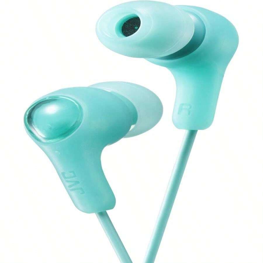JVC Gumy In Ear Earbud Headphones, Powerful Sound, Comfortable And Secure Fit, Silicone Ear Pieces S/M/L - HAFX7G Green - màu xanh lá - Xem 1