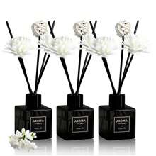 1pc 50ml Plant Flower Fragrance Series Small Square Bottle Fireless Aromatherapy Essential Oil Bedroom Living Room Fragrance Incense Ornaments Home Air Freshener