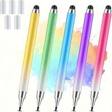 1 Pack Of Stylus Pen, Universal 2 In 1 Stylus Pen, For IPad, Compatible With IPhone, IPad, Android, Microsoft Tablet Mobile Phone, Surface, [5 Pack] - Blue, Pink, Purple - 藍色 - 查看 6