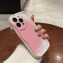 Funda para teléfono 1PC Funda para teléfono StylishGradient 16 Pro, Letras minimalistas 15 Pro, Wave 14 13, protectora, compatible con 12/11. - Colores mixtos 1 - Ver 4