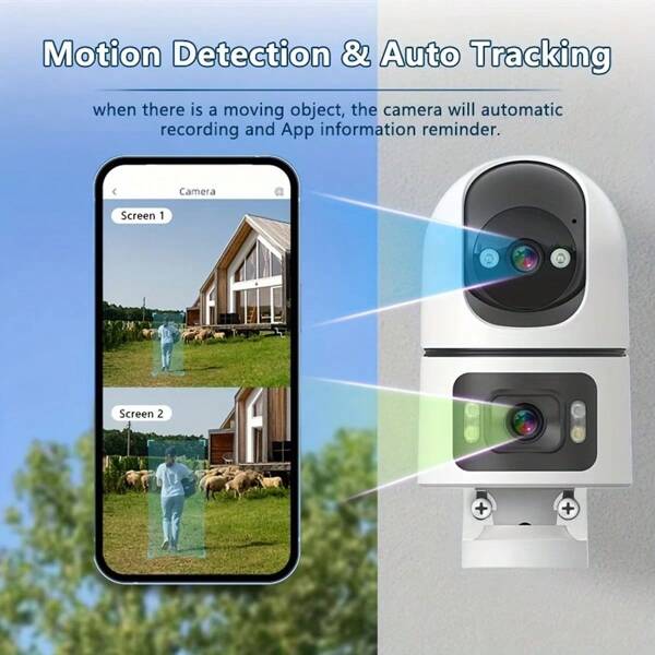 Cámara inteligente WiFi 4K, modo nocturno inteligente, admite visión nocturna a color, tecnología PTZ para cobertura de puntos ciegos, detección de movimiento por IA, notificación de aplicación, uso compartido entre varios usuarios, una expulsión de sonido y luz, cámara de seguridad remota por aplicación adecuada para seguridad inteligente multifuncional en tiendas/almacenes, monitoreo inteligente de ancianos, adolescentes y mascotas