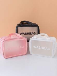 3个/1个大容量防水化妆包，透明便携设计，双手柄 - 非常适合存放化妆品和洗漱用品。化妆包，化妆品收纳包，洗漱包，化妆袋，旅行包，返校必备。PVC透明化妆包，洗漱包，便携式防水化妆品旅行包，大容量多功能，可悬挂洗漱包，资料包，行李包，手提包，内衣包，鞋袋，衣物收纳包，护肤品收纳包，女士旅行收纳包，美容工具收纳包，洗漱包