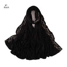 1pc Women's Solid Color Satin Scarf With Rhinestone Decor, Fashionable And Elegant, Soft And Breathable, Suitable For Dress Matching - Multicolor - View 19