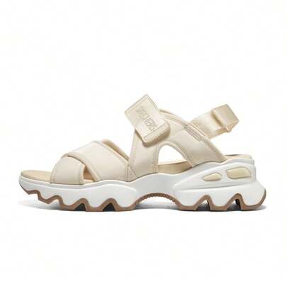 Skechers 新款熊猫图案厚底女士凉鞋减震休闲沙滩鞋