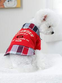 1 件宠物服装，适用于狗和猫、贵宾犬、泰迪熊、小型犬/幼犬、快乐小狗和小猫休闲时尚可爱舒适二合一连帽衫