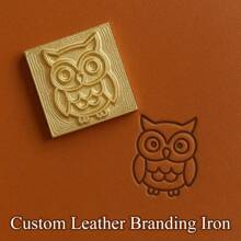 1 Stück benutzerdefinierter Messinglogostempel - personalisierter Brandstempel für Leder, Holz, Backen und mehr - Prägewerkzeug für Handwerksprodukte, Schulmaterial, Schulanfang