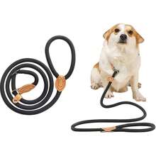 Dog Leash For Small Dogs, Dog Leash With Buffer Spring, Retriever Leash Hunter Leash 2.5 Meters Long X 1 Cm, Sturdy Carabiner, Adjustable Length Of The House Leash Black - Black - View 4