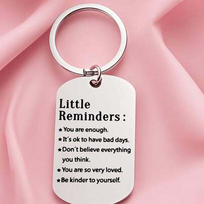 1pc/2pcs/10pcs Inspirational Keychain, Mental Health Gift, Gift For Daughter, Mom, Reminder Gift For Friends, Hug Gift Bag Charms Car Accessories Teacher Sister Gift Ideas