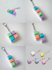 1/2 件减压钥匙扣、键盘按键设计、成人手指玩具、手指按压钥匙扣、镇静工具、专注和放松、适合新年/感恩节、复活节礼物、塑料材质（颜色随机）、坐立不安、坐立不安玩具、坐立不安、坐立不安玩具、坐立不安、坐立不安、键盘坐立不安、玩具钥匙扣、酷玩具