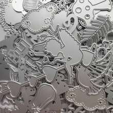 10pcs/20pcs Random Metal Cutting Dies, Small Size DIY Paper Card Craft Cutting Mold, Carbon Steel Mold For Scrapbooking, Greeting Cards, Embossing, Home Decor Projects