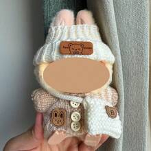 Conjunto De Ropa De Moda Para Muñeca (NO Incluye Muñeca), Conjunto De 3 Piezas De Crochet Hechas A Mano, Ropa Linda, Bolsa, Sombrero, DIY Divertido Y Elegante Accesorios De Ropa Para Cumpleaños De Hijas, Aniversarios Y Regalos De Vacaciones - B(Sombrero Ropa Bolsa Sin Muñeca) - Ver 9