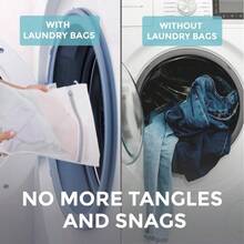 HOME GENIE Bolsas De Lavanderia De Malla Duraderas Y Suaves Para Lavar Prendas Delicadas Cremallera De Silicona Aptas Para Brasieres Lenceria Y Ropa De Bebe Bolsa De Red Para Lavado Y Secado Sin - Blanco - View 7