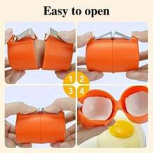 1pc Portable Egg Separator, Egg Shell Opener, Egg Peeler Tool For Hard Boiled Eggs And Raw Eggs, Quick Peeling, Kitchen Baking Tools, Suitable For Holiday Parties, Home Daily Use And Outdoor Camping, Eggs Breaker Kitchen Gadgets For Cooking Bakery, Baking Supplies, Kitchen Accessories