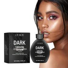 OUHOE Dark Tanning Lotion Promote Dark Summer Outdoor Prevent Sunburn Light Texture Even Tan Moisturizing Refreshing Not Greasy Or Sticky Face Body Care - 咖啡棕 - 查看 3
